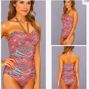 Shoshanna One Piece Paisley Swim suit